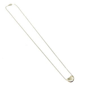 TIFFANY Co Silver Elsa Peretti Bean Necklace